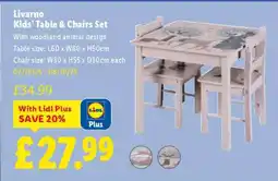 Lidl Livarno Kids’ Table & Chairs Set offer