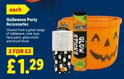 Lidl Halloween Party Accessories offer