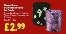 Lidl Livarno Home Halloween Scented Jar Candle offer