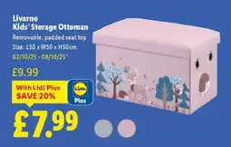 Lidl Livarno Kids’ Storage Ottoman offer