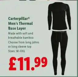 Lidl Carterpillar Men's Thermal Base Layer offer