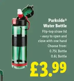 Lidl Parkside Water Bottle offer