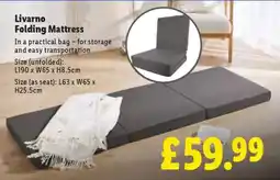 Lidl Livarno Folding Mattress offer