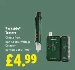 Lidl Parkside Testers offer