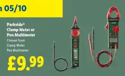 Lidl Parkside Clamp Meter or Pen Multimeter offer
