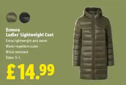 Lidl Esmara Ladies’ Lightweight Coat offer