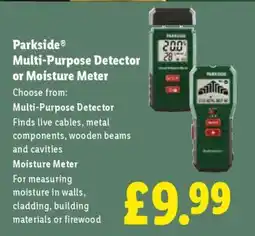 Lidl PARKSIDE Multi-Purpose Detector or Moisture Meter offer