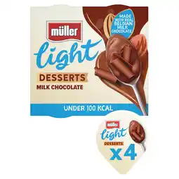 Iceland Müller Light Desserts Milk Chocolate 4 x 90g (360g) offer