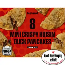 Iceland Iceland 8 Mini Crispy Hoisin Duck Pancakes 150g offer