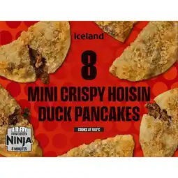 Iceland Iceland 8 Mini Crispy Hoisin Duck Pancakes 150g offer