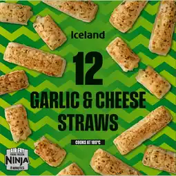 Iceland Iceland 12 (Approx.) Garlic and Cheese Straws 180g offer