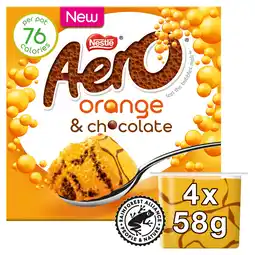 Iceland Aero Orange & Chocolate Bubbly Mousse 4 x 58g (232g) offer
