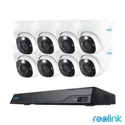 Costco Reolink 8MP (4K) UHD NVR PoE AI 16 x channel / 8 x Dome camera Kit with 4TB HDD offer