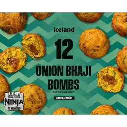 Iceland Iceland 12 (Approx.) Onion Bhaji Bombs Filled with Mango Chutney 300g offer