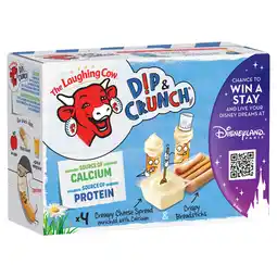 Iceland The Laughing Cow Original Dip & Crunch x4 140g offer