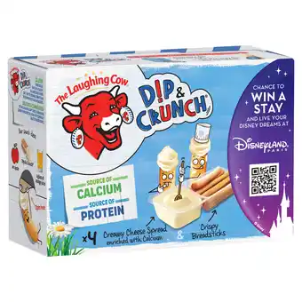 Iceland The Laughing Cow Original Dip & Crunch x4 140g offer