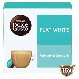Iceland Nescafe Dolce Gusto Flat White coffee pods X16 offer