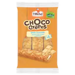 Iceland St Michel 6 White Chocolate Choco Crêpe 180g offer