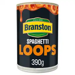 Iceland Branston Spaghetti Loops in a Rich, Thick, Tomatoey Sauce 395g offer