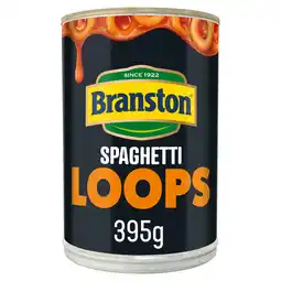 Iceland Branston Spaghetti Loops in a Rich, Thick, Tomatoey Sauce 395g offer