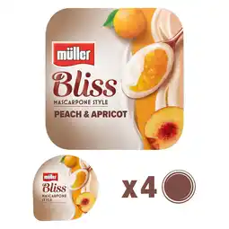 Iceland Müller Bliss Mascarpone Peach & Apricot Yogurt offer