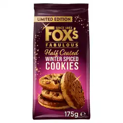 Iceland Fox's Limited Edition Fabulous Half Coated Winter Spiced Cookies 175g offer