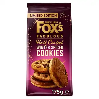 Iceland Fox's Limited Edition Fabulous Half Coated Winter Spiced Cookies 175g offer