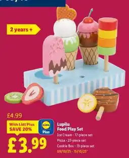 Lidl Lupilu Food Play Set offer