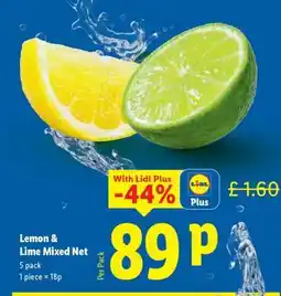 Lidl Lemon & Lime Mixed Net offer