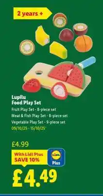Lidl Lupilu Food Play Set offer
