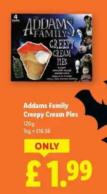Lidl Addams Family Creepy Cream Pies offer