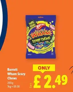 Lidl Barratt Wham Scary Chews offer