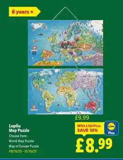 Lidl Lupilu Map Puzzle offer