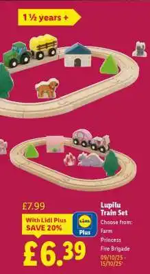 Lidl Lupilu Train Set offer