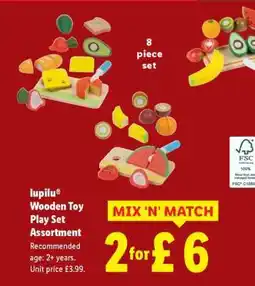Lidl lupilu Wooden Toy Play Set Assortment offer