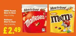 Lidl M&Ms Peanut More To Share offer