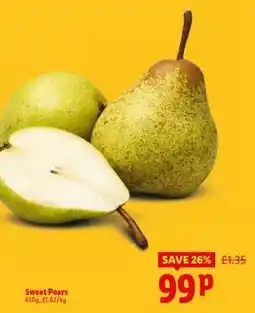 Lidl Sweet Pears offer