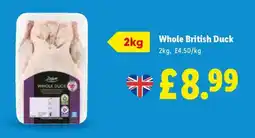 Lidl Whole British Duck offer