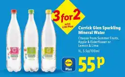 Lidl Carrick Glen Sparkling Mineral Water offer