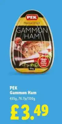 Lidl PEK Gammon Ham offer
