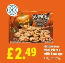 Lidl Halloween Mini Pizzas with Sausage offer