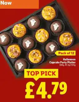 Lidl Halloween Cupcake Party Platter offer