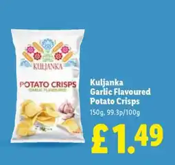 Lidl Kuljanka Garlic Flavoured Potato Crisps offer
