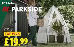 Lidl Parkside Greenhouse offer