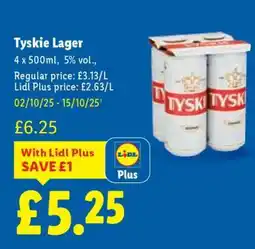 Lidl Tyskie Lager offer