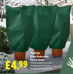 Lidl Parkside Plant Protection Fleece Jacket offer