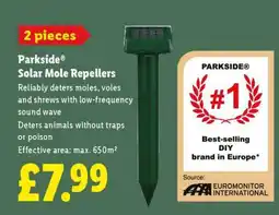 Lidl Parkside Solar Mole Repellers offer