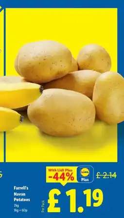 Lidl Farrell's Navan Potatoes offer