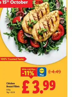 Lidl Chicken Breast Fillets offer