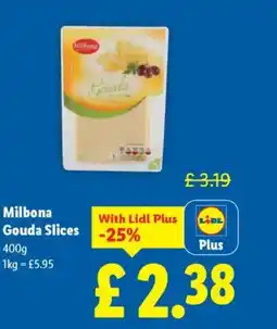 Lidl Milbona Gouda Slices offer